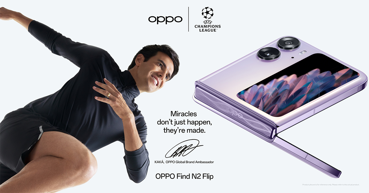 OPPO ประกาศ Kaká เป็นแบรนด์แอมบาสเดอร์ระดับโลกคนล่าสุด
